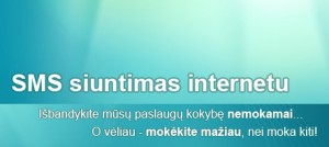 SMS siuntimas internetu